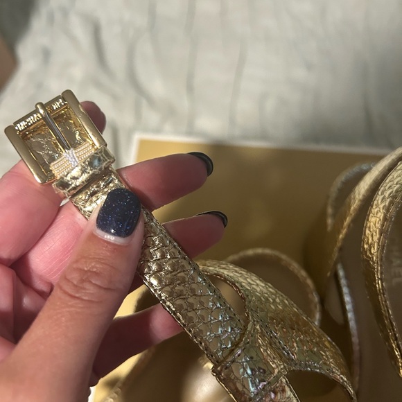 Michael Kors Gold Sandals - Picture 4 of 9